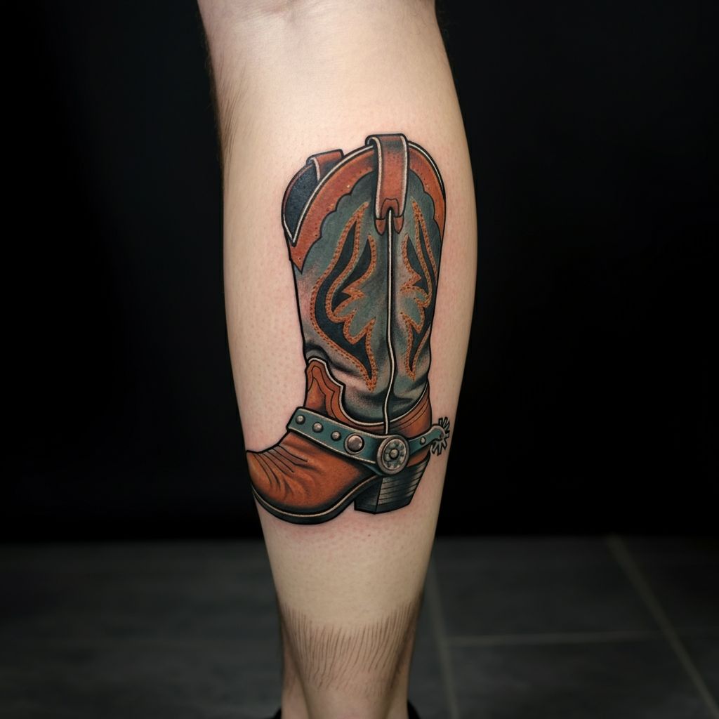 Cowboy Boot with Spurs