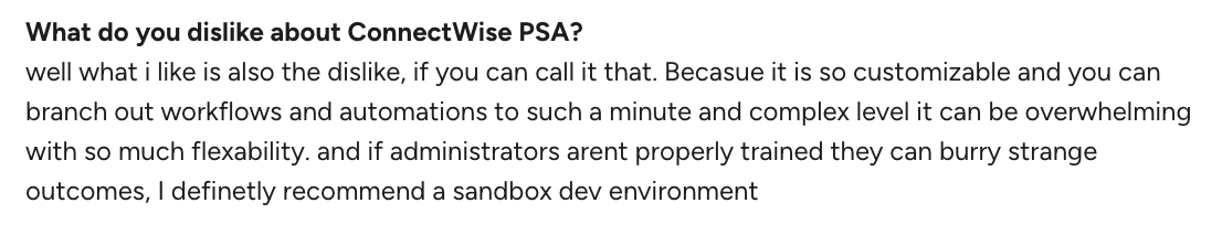 Review via G2.