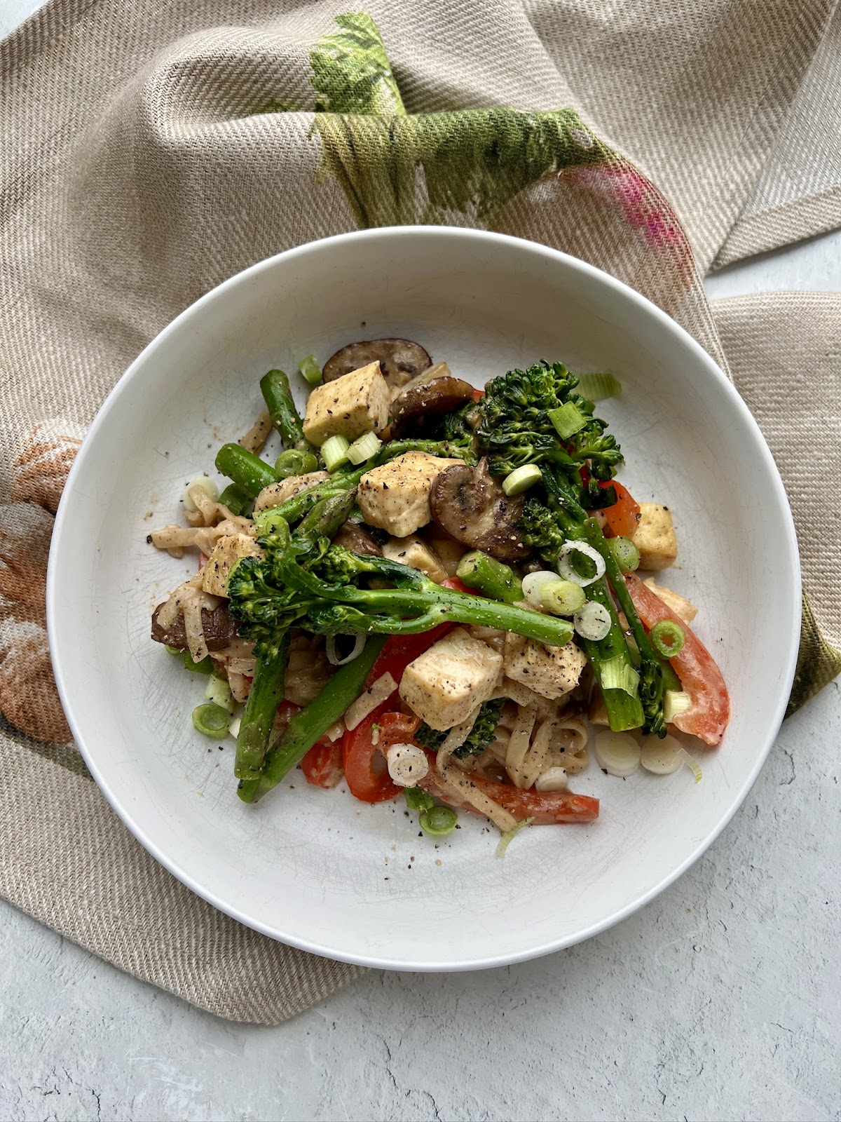 Veggie tofu stirfry - fertility meal plan and recipes for fertility - Wenatal