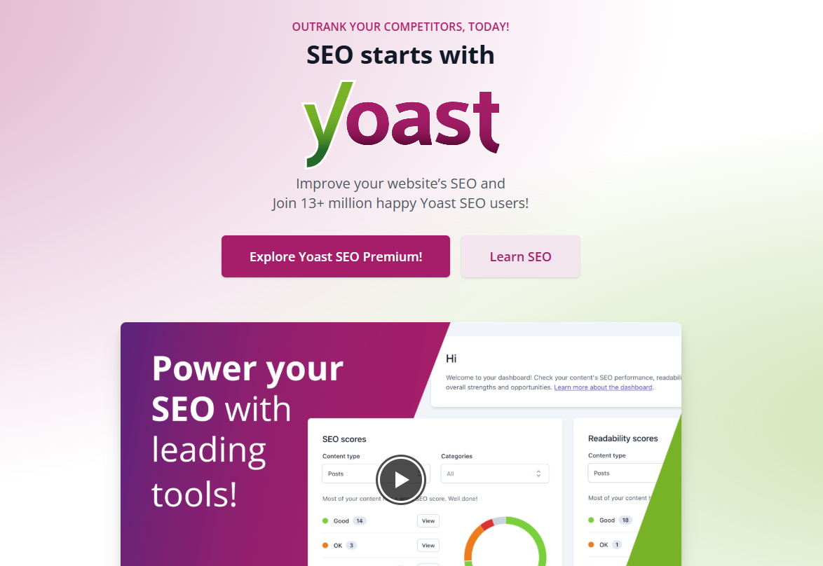 Yoast homepage