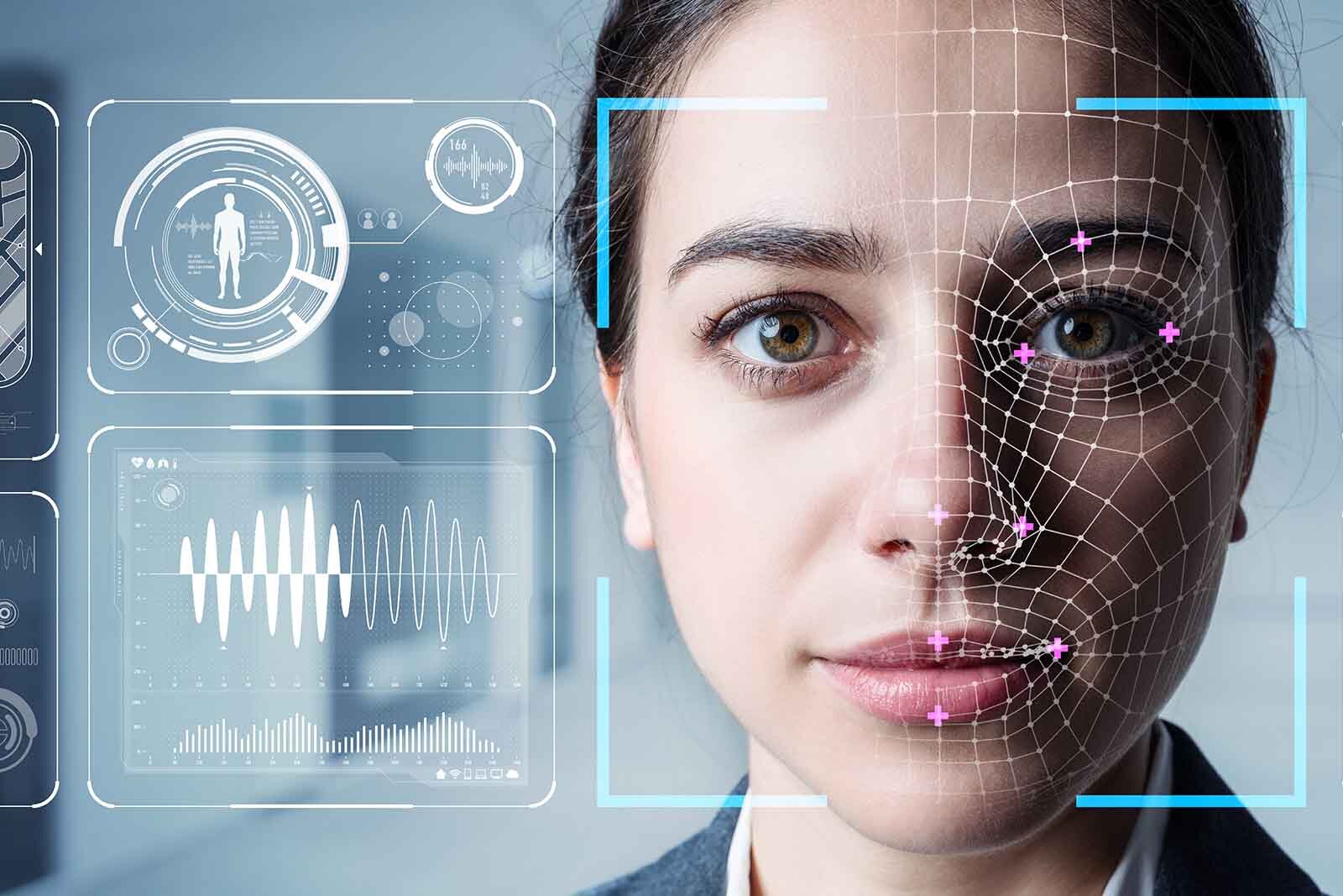 Biometric iris recognition technology in action