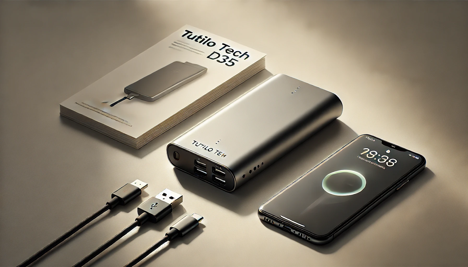 tutilo tech portable charger d35 manual​