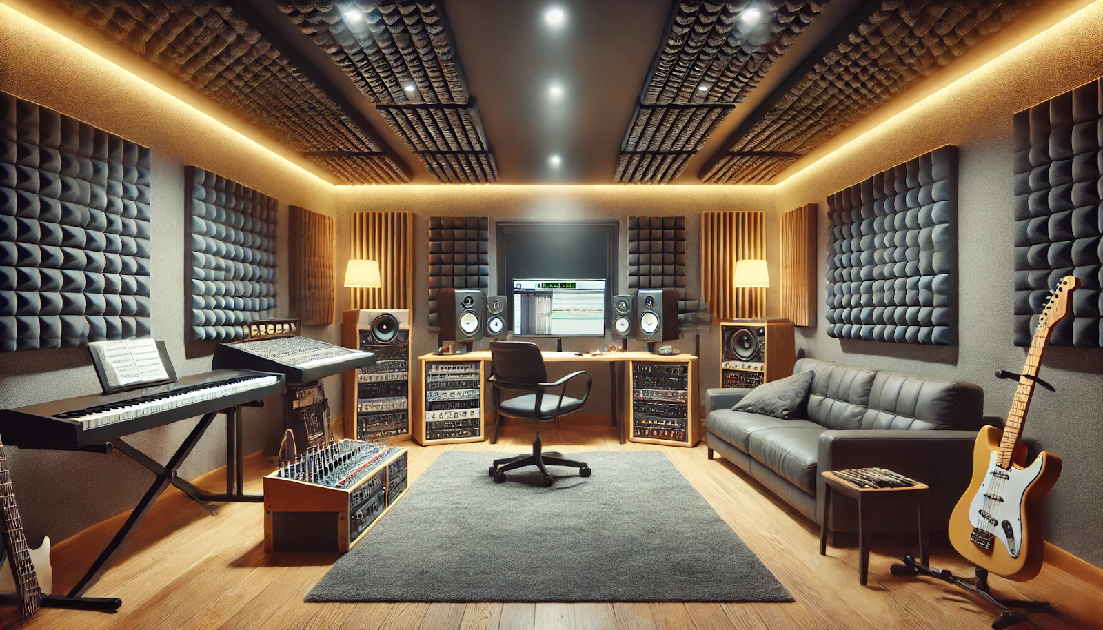 Basement Remodel Ideas music studio