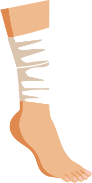 Illustration bandage fracture 