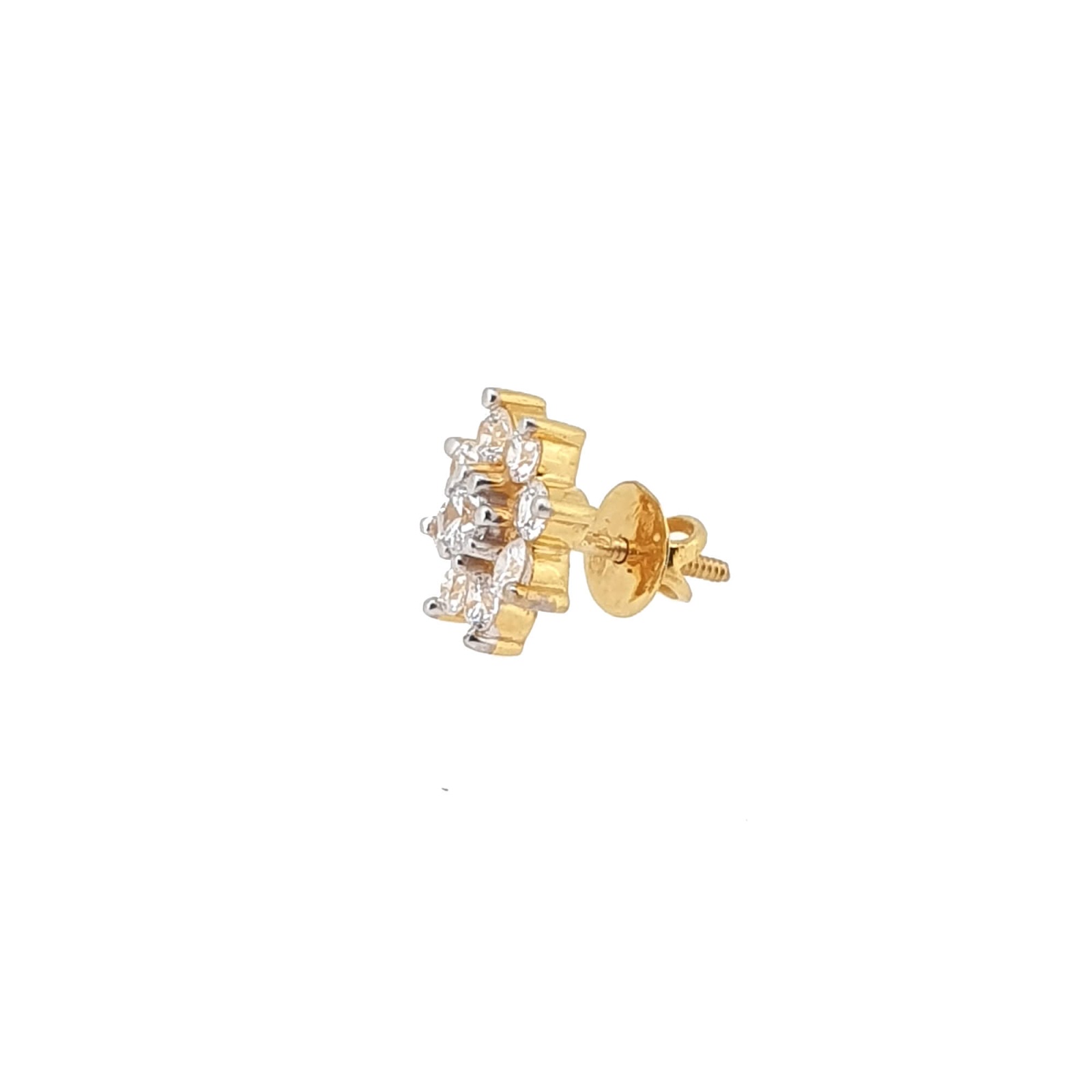 classic gold stud earrings
