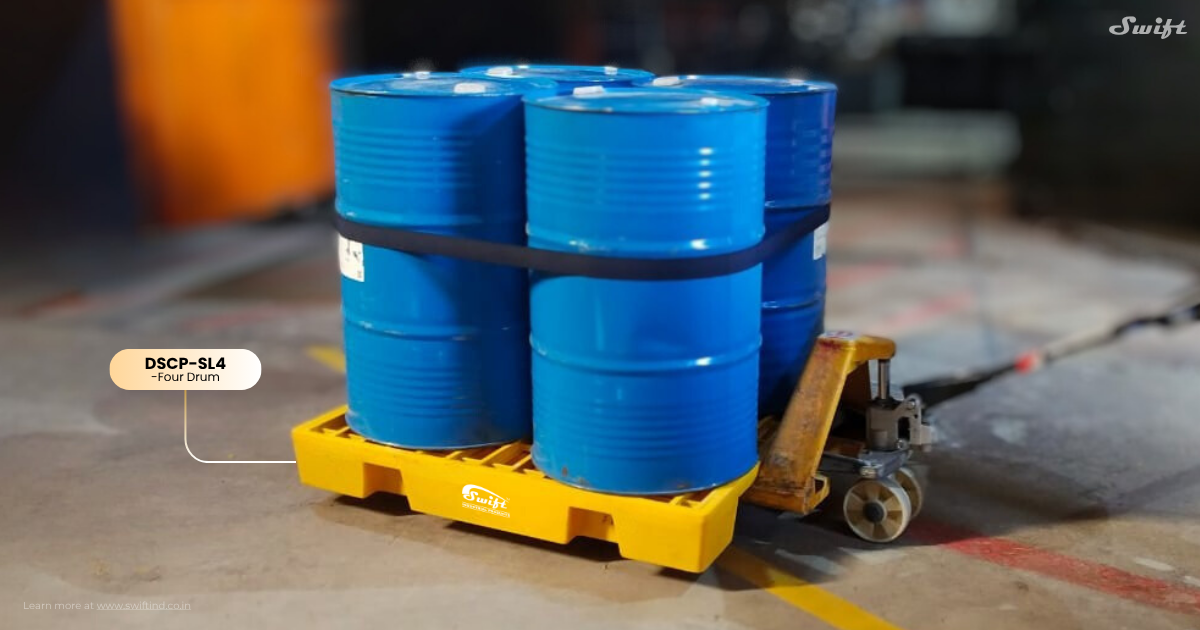 Drum spill containment pallets