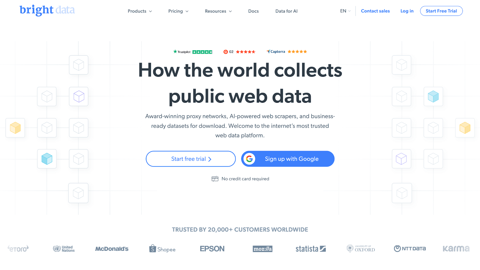 Bright Data Landing Page