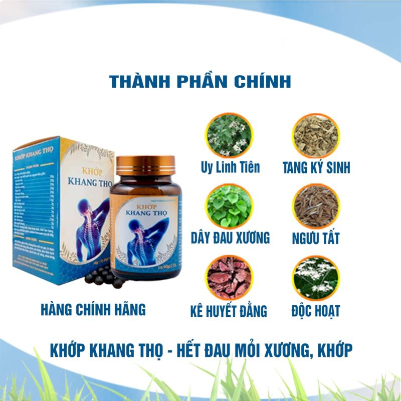 Các thành phần chính có trong khớp khang thọ