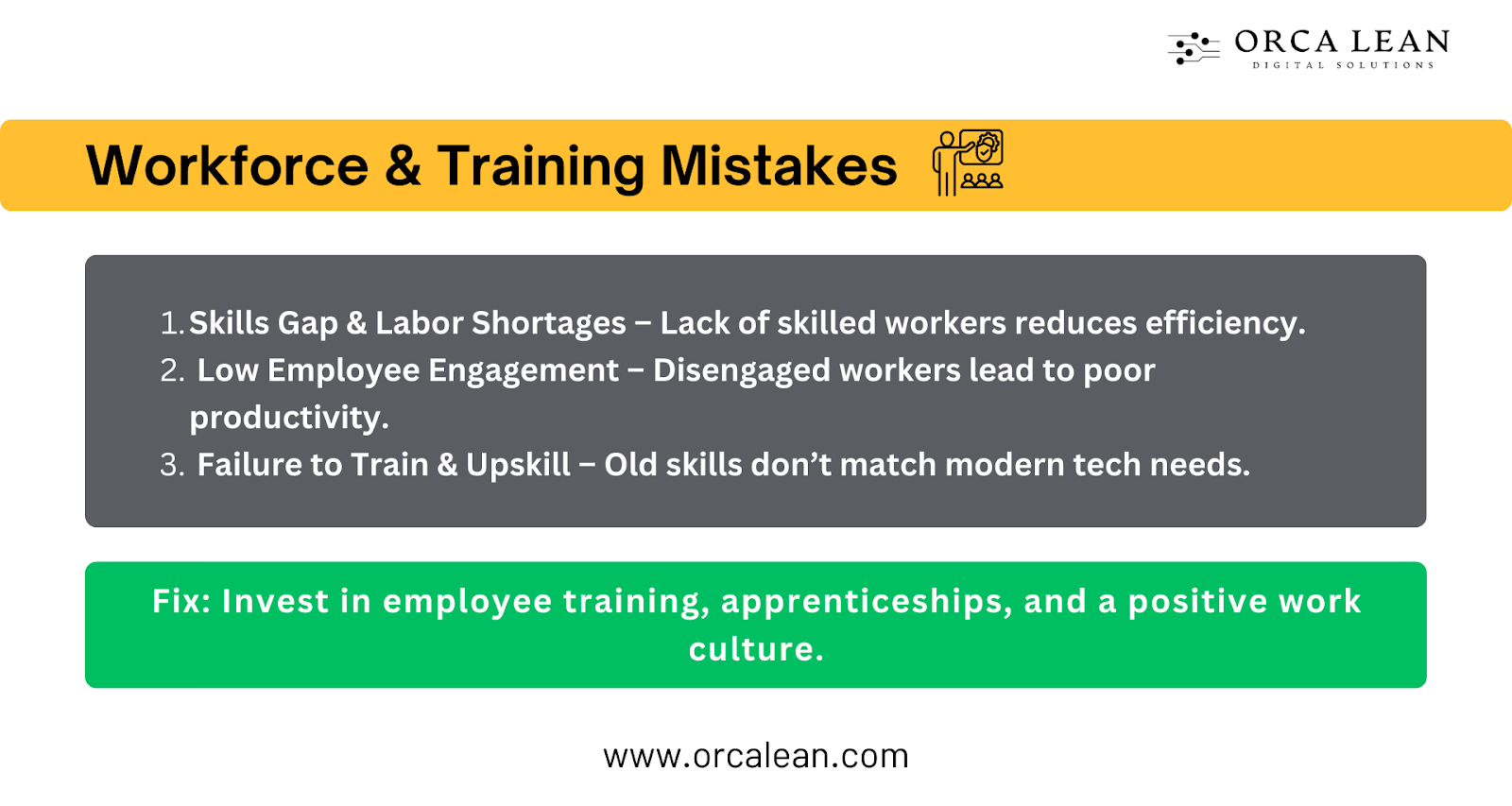 Workforce & Training Mistakes