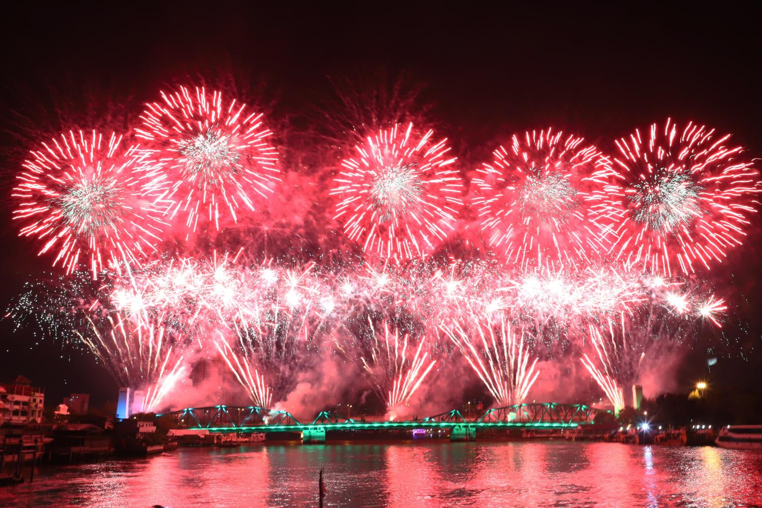 Firework show Bangkok