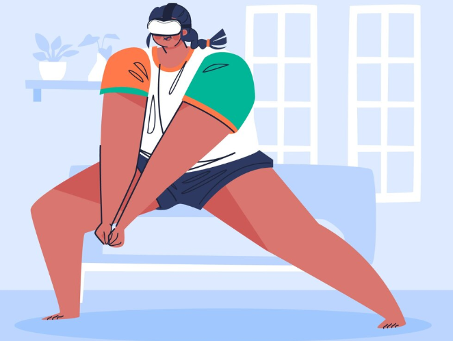 Athletes showing body