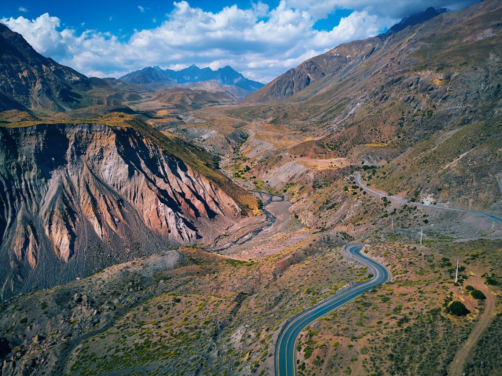 Top view of Maipo Valley.