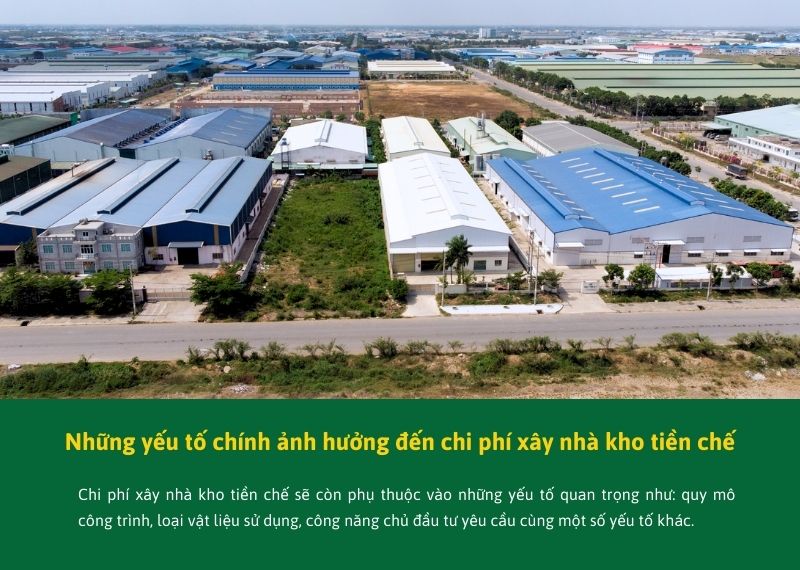 Yếu tố ảnh hưởng đến chi phí xây nhà kho tiền chế Xây dựng Nhất Tín