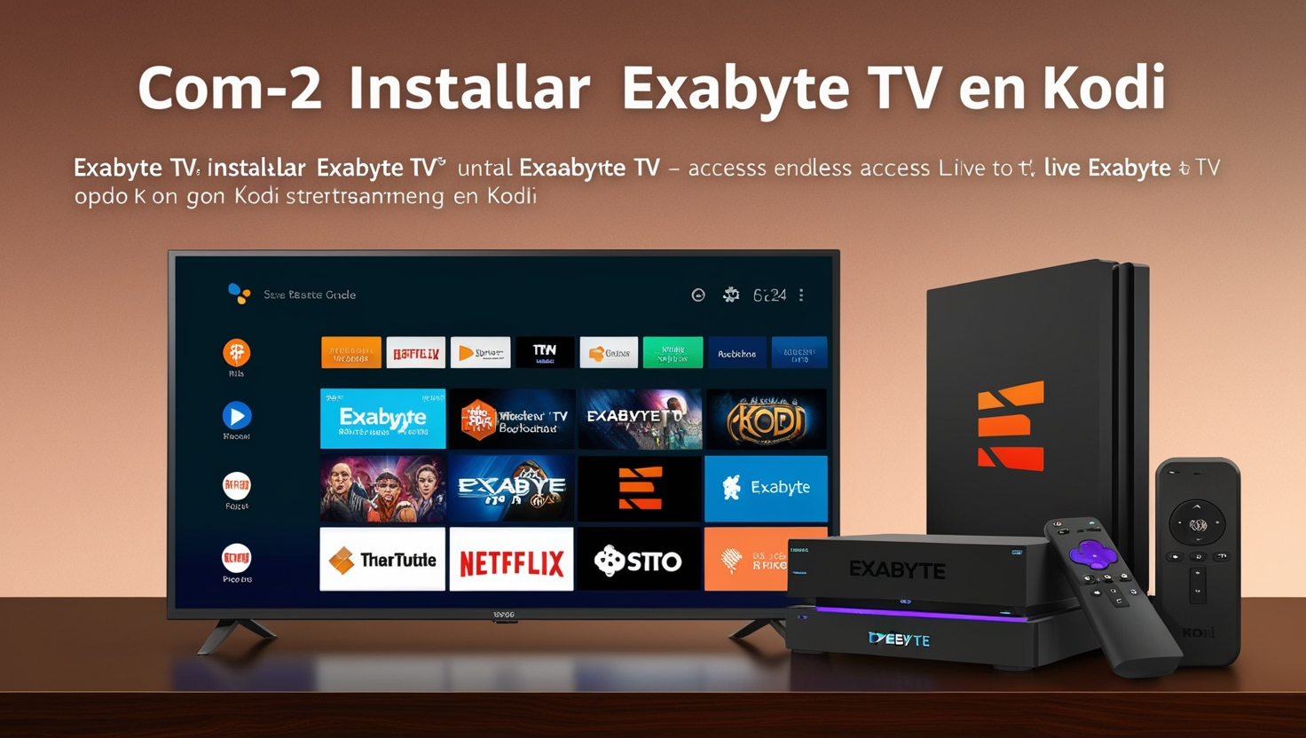 9-5-24 Como Instalar Exabyte TV en Kodi