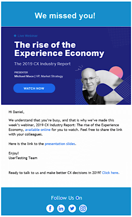 Post Event Email