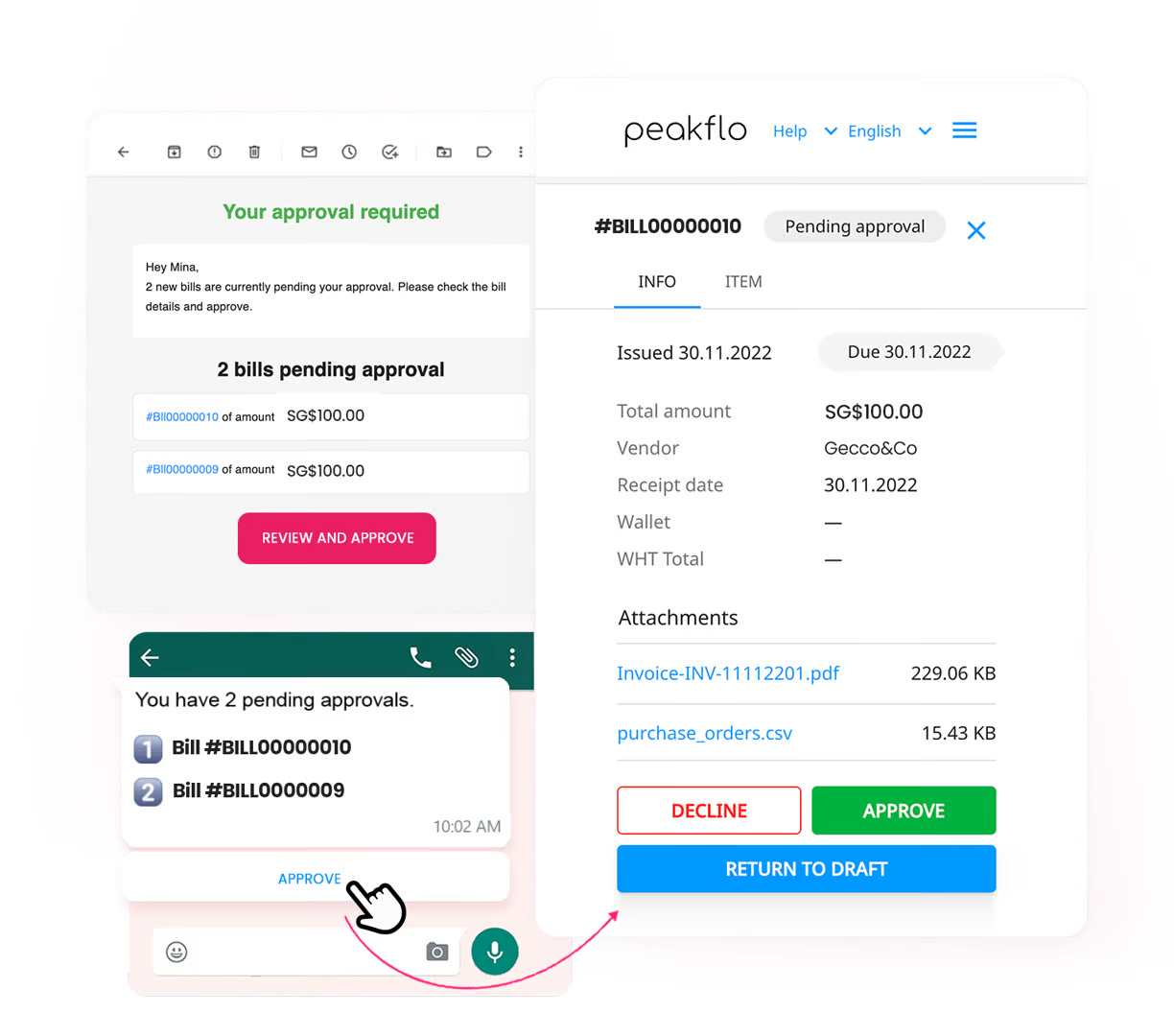 approvals in cloud-based invoice approval