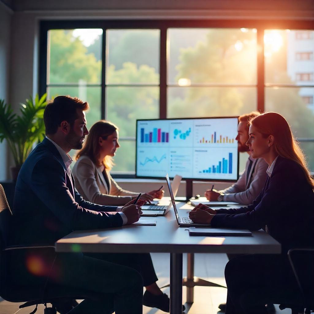 The team collaborating around the data visualization displays demonstrates how "Cost Savings from Cybersecurity Outsourcing" can enable organizations to leverage specialized expertise without the overhead of maintaining an in-house cybersecurity function.