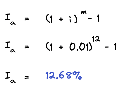 effective annual rate calculation