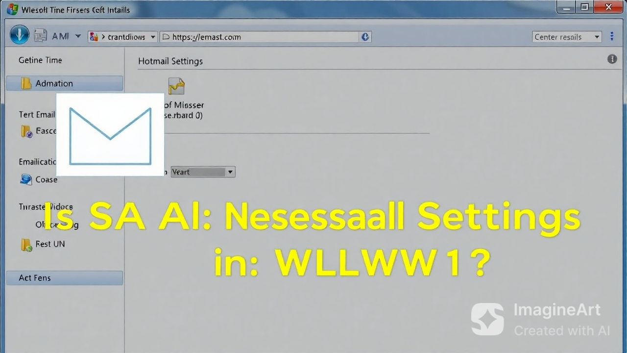 Is SPA Necessary Hotmail Settings in WLM W11