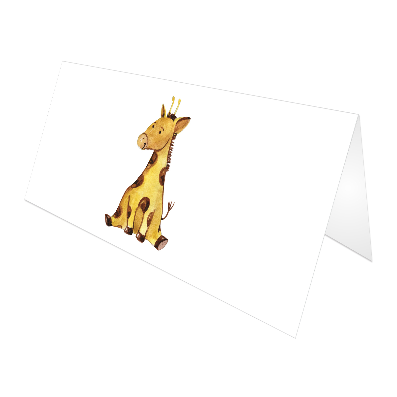 PLACE CARD BOTEZ - GIRAFA