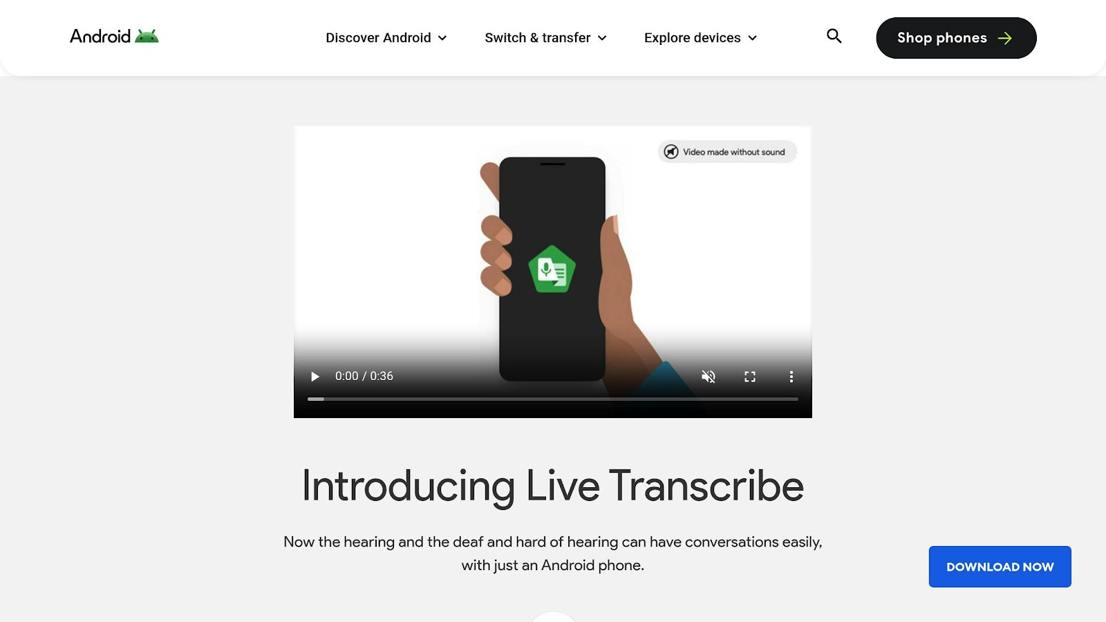 Live Transcribe