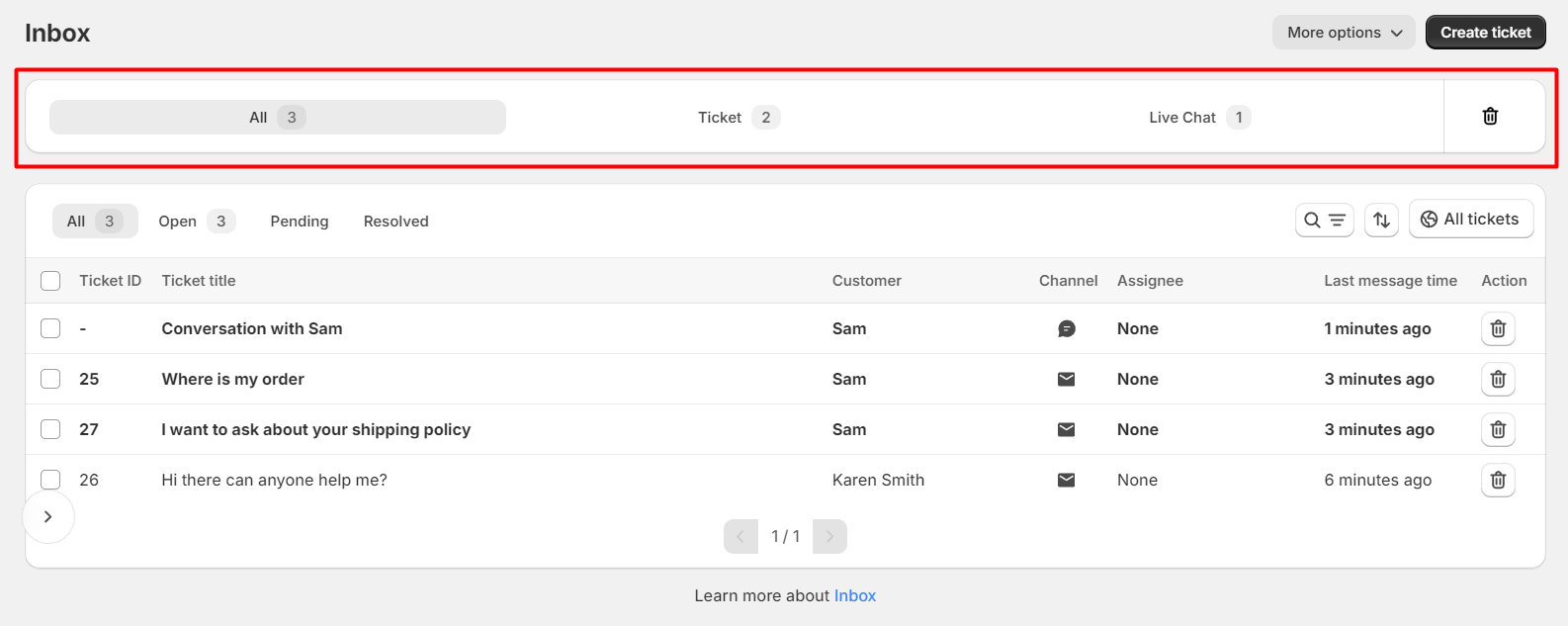 Update 1.2.6 - New ticket and live chat channel