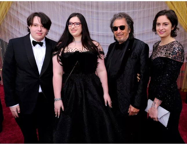 Anton James Pacino with his family at an event