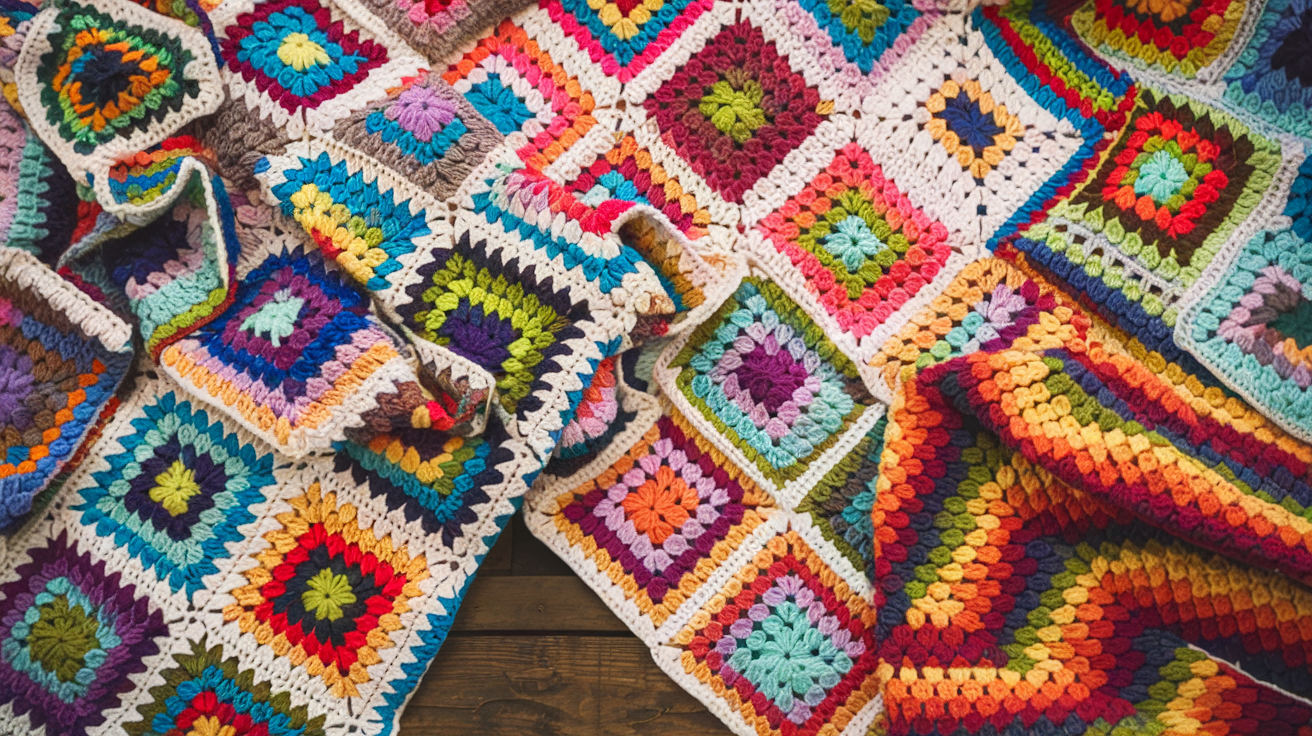 Rainbow Hugs Mosaic Blanket by Michelle Moore