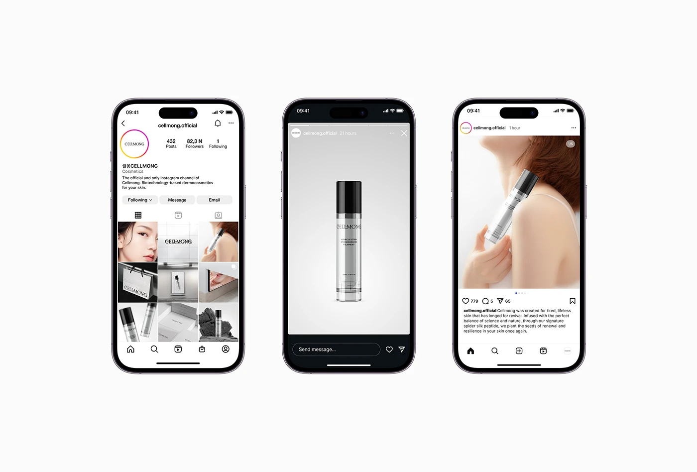Image from the Cellmong: Weaving the Future of Skincare Branding article on Abduzeedo