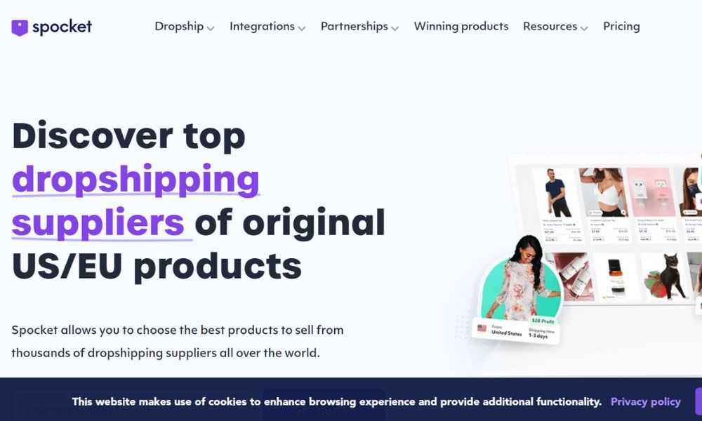 Spocket - Best Dropshipping Suppliers in India