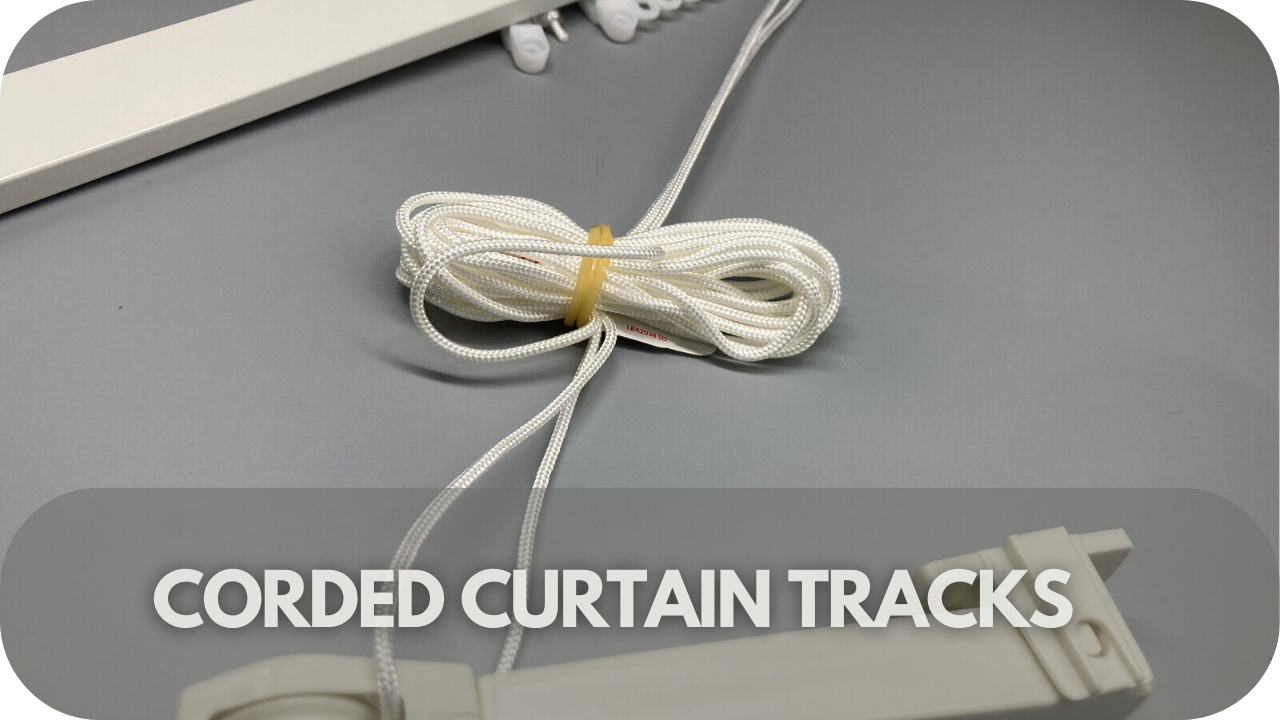 Effortless control with corded tracks for smooth curtain movement.