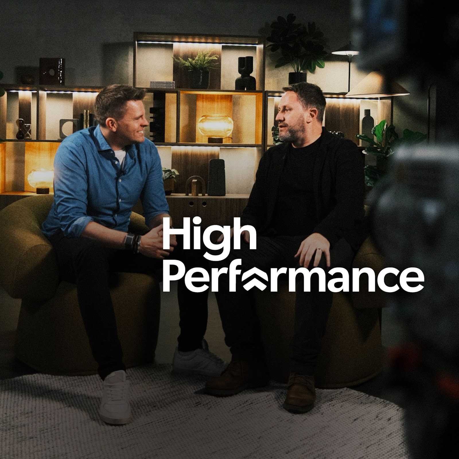 Photo of Jake Humphrey and Damian Hughes; High Performance Podcast. https://www.thehighperformancepodcast.com/podcast