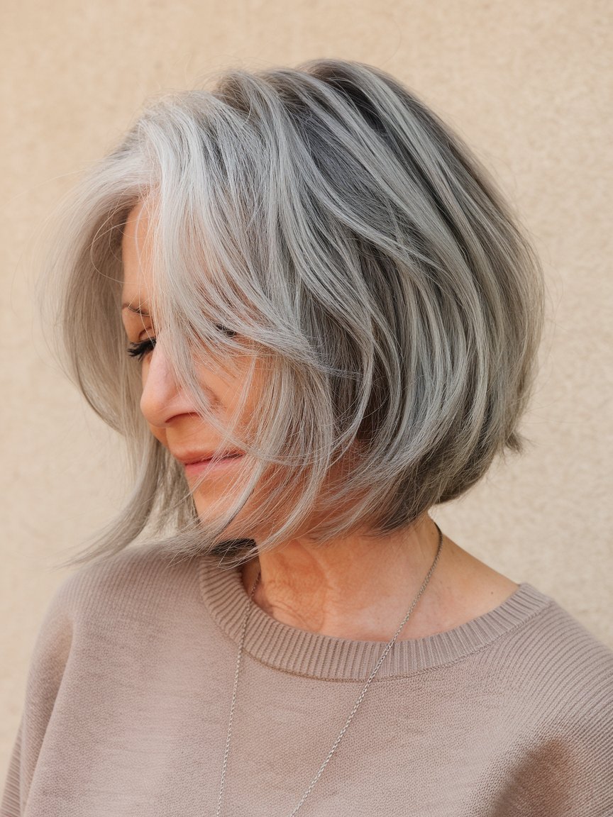 22. Short Textured Bob