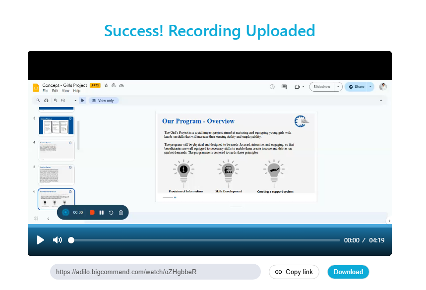 How to Record A Google Slides Presentation With Voiceover  - Adilo Blog