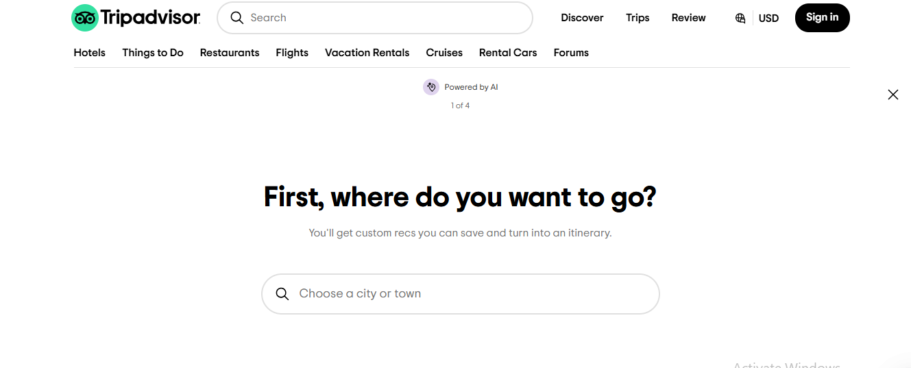 TripAdvisor AI Trip Planner