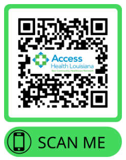 A qr code with a green borderDescription automatically generated