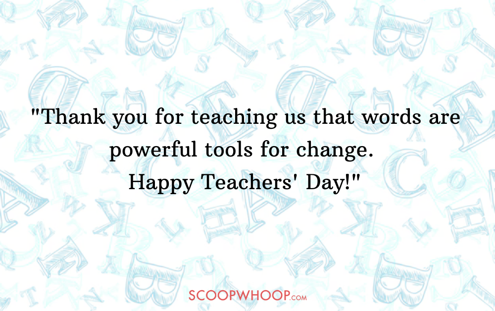 teachers day wishes for english teacher