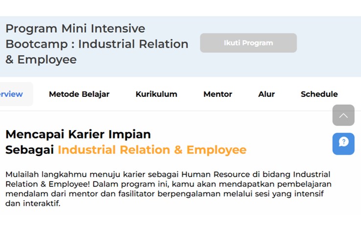 Mini Intensive Bootcamp Industrial Relation & Employee By Kelas.com