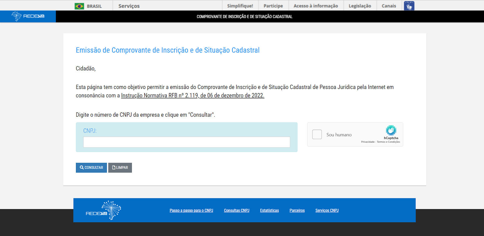 página-para-consultar-cnpj