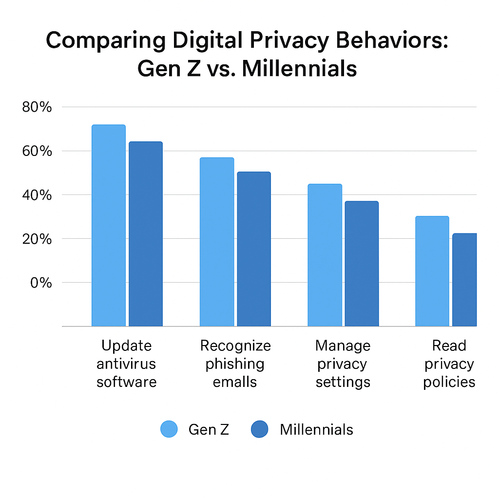 Comparing Digital Privacy Behaviors: Gen Z vs. Millennials