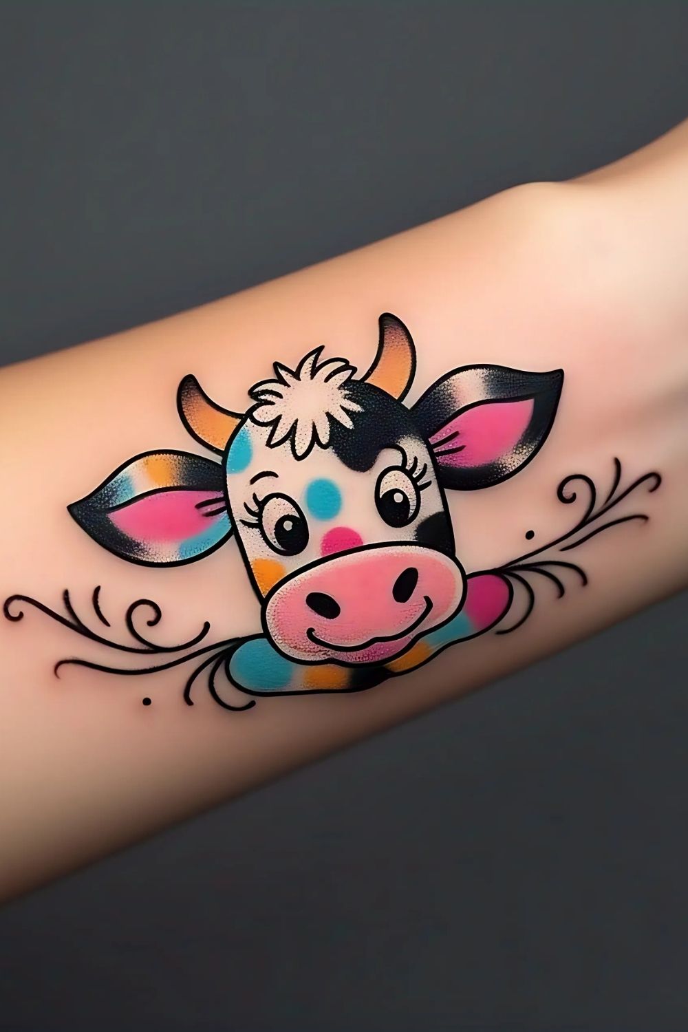 Cartoon/Whimsical Cow
