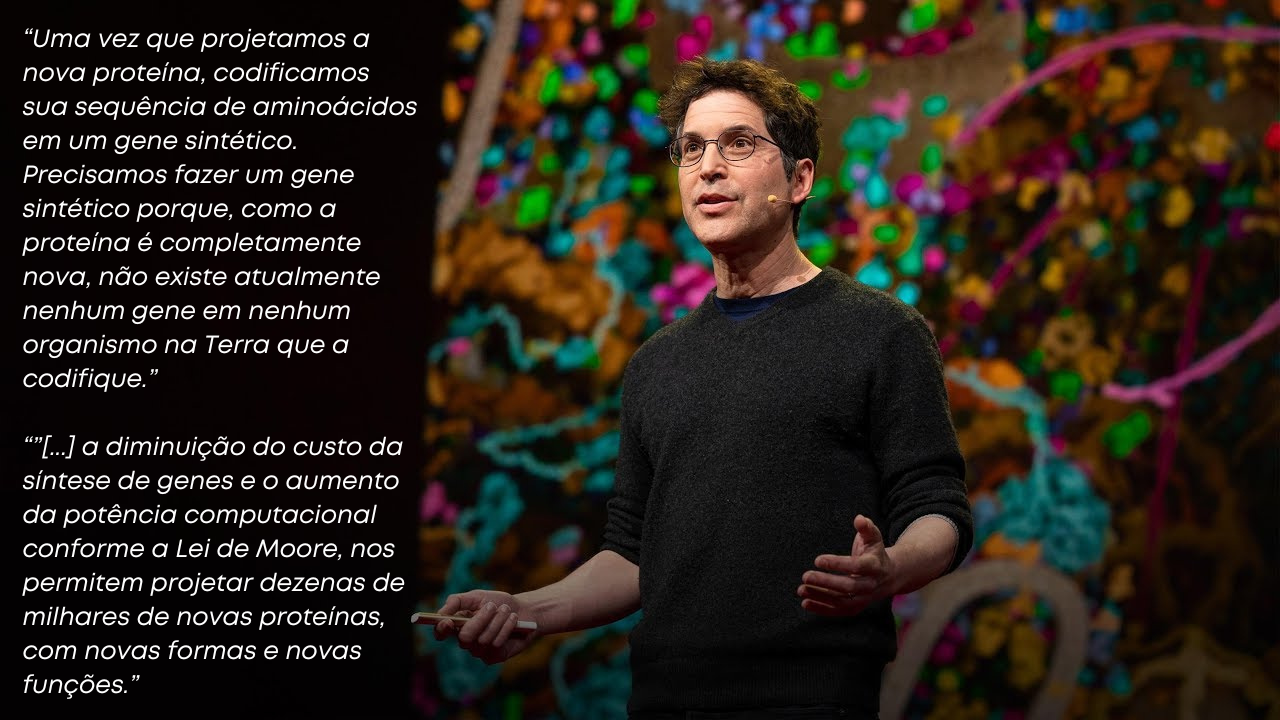 Citação da fala do Dr. David Baker durante seu TED Talk