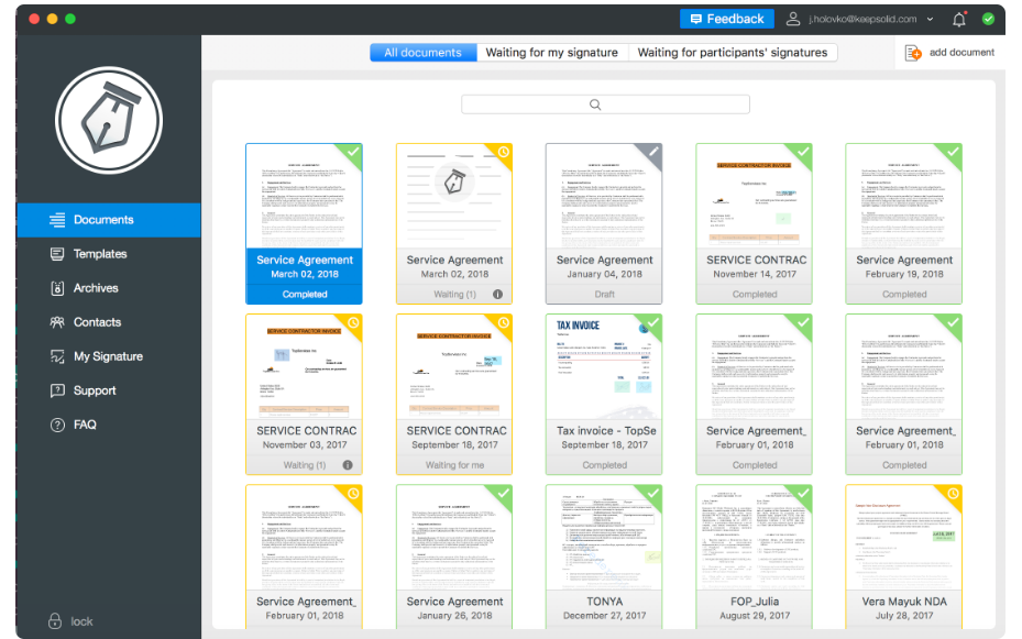 DocuSign Alternative #11 — KeepSolid Sign: Reliable e-signature and document management