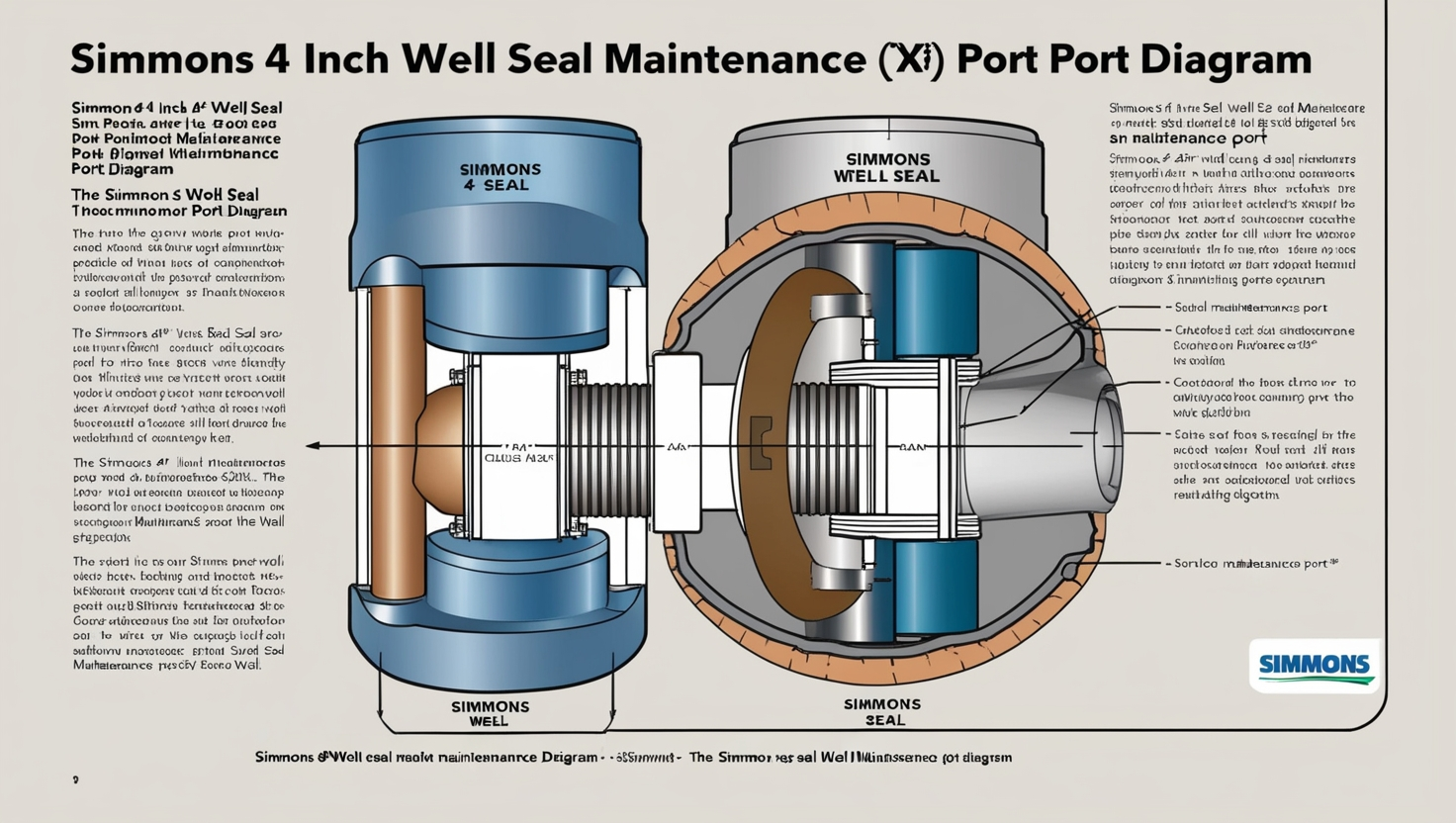 Simmons 4 Inch Well Seal Maintenance Port Diagram