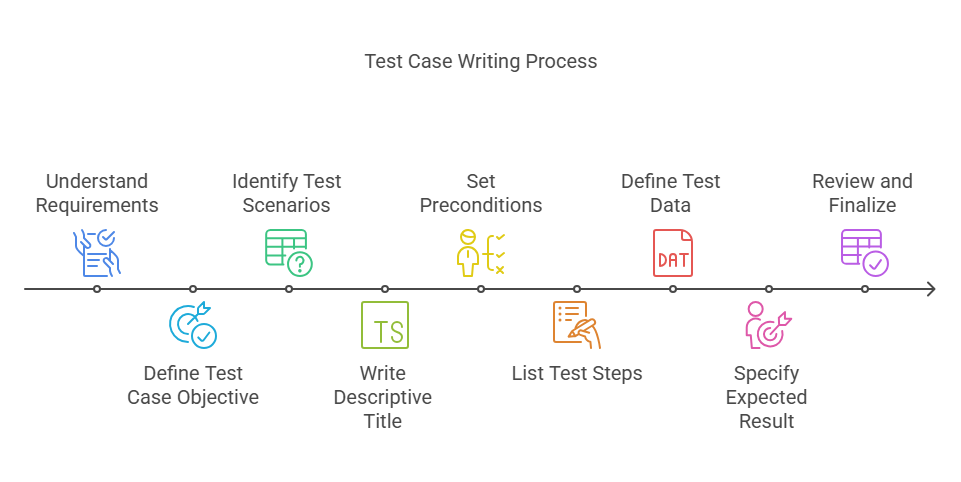 Test case writing process