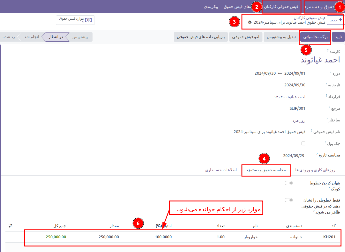 مقایسه حقوق و دستمزد در اودوو  با فراتوتال