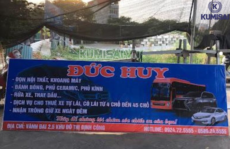 Bãi trông xe – rửa xe chuyên nghiệp Đức Huy