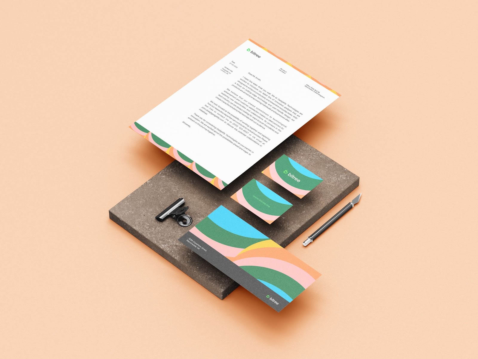 Image from the Streamlined Branding for Bitree’s Link Management Platform article on Abduzeedo