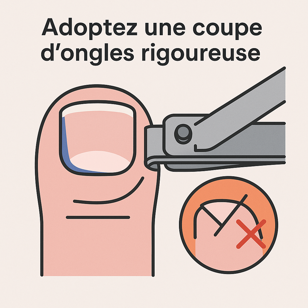 ongle incarné bleu, comment l’éviter et le soigner