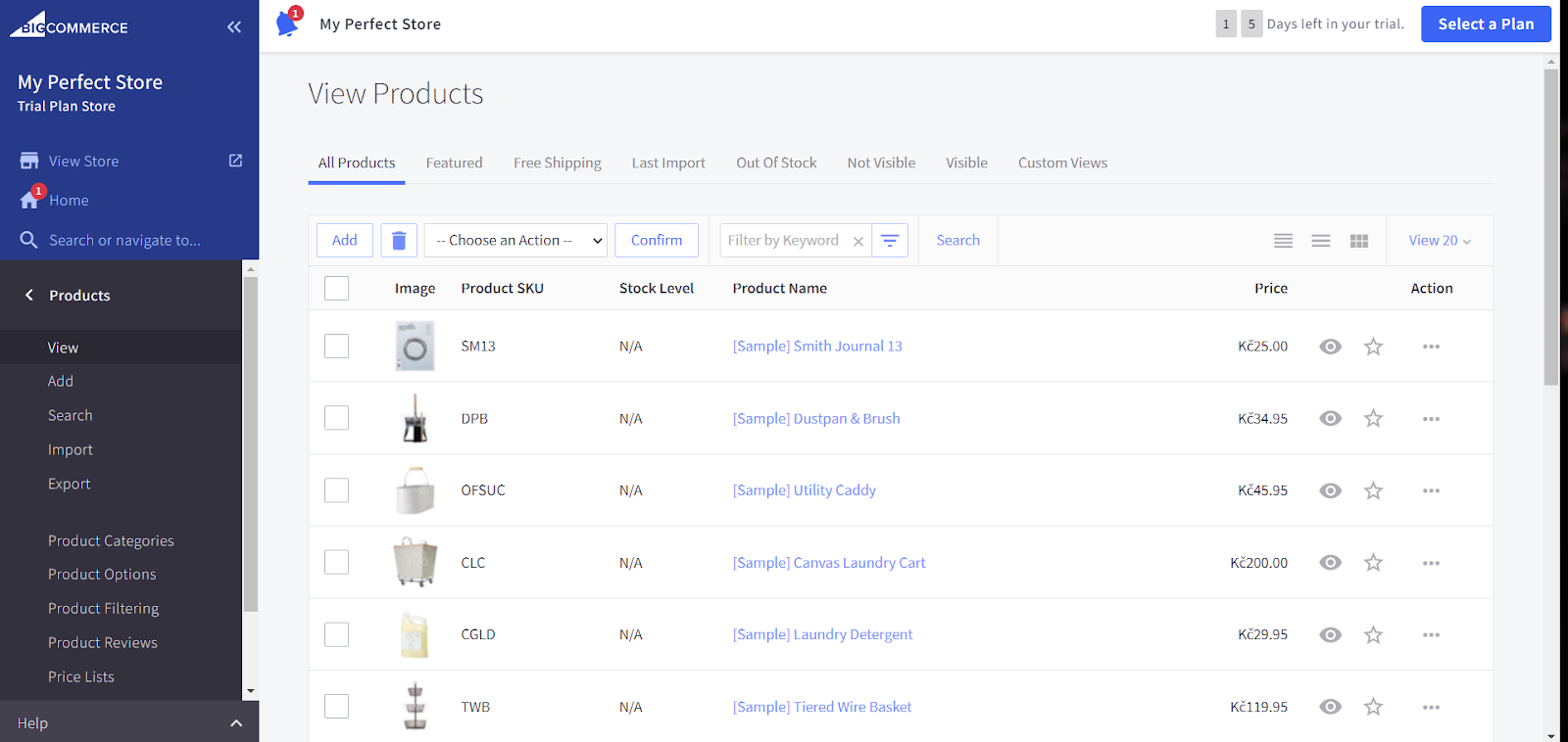 bigcommerce products